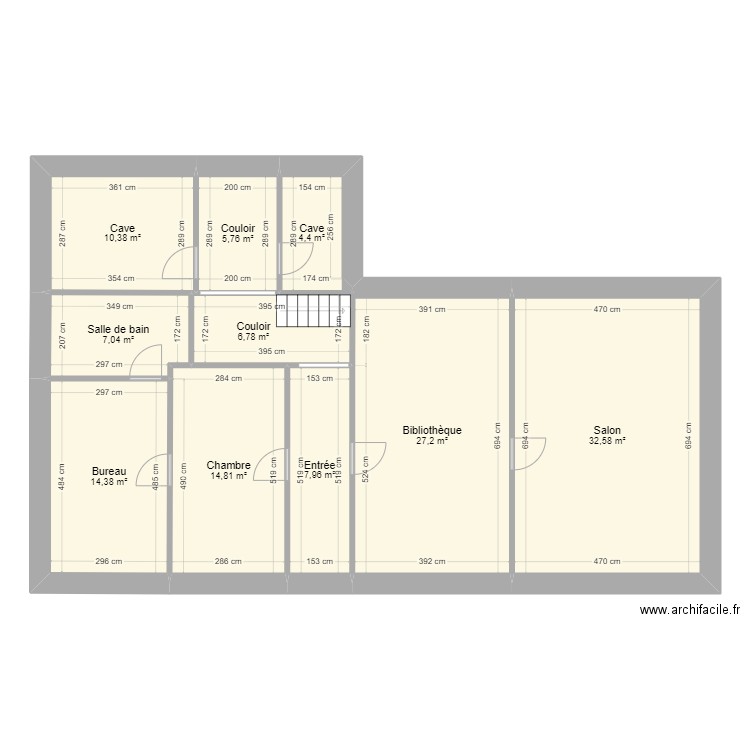 lacombe. Plan de 12 pièces et 253 m2