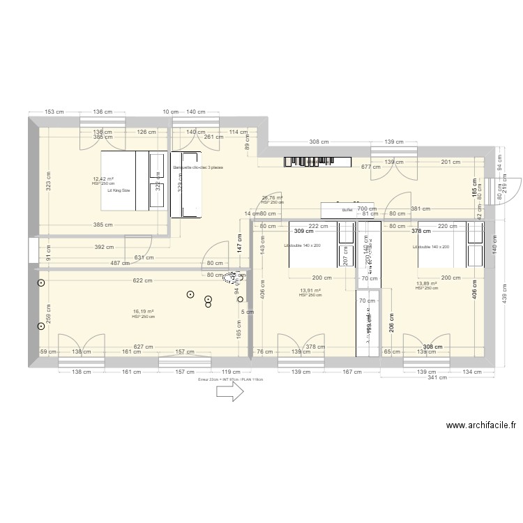 GRNNTT 2. Plan de 5 pièces et 83 m2