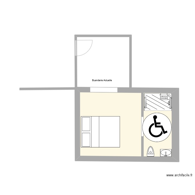 noailly2. Plan de 1 pièce et 15 m2