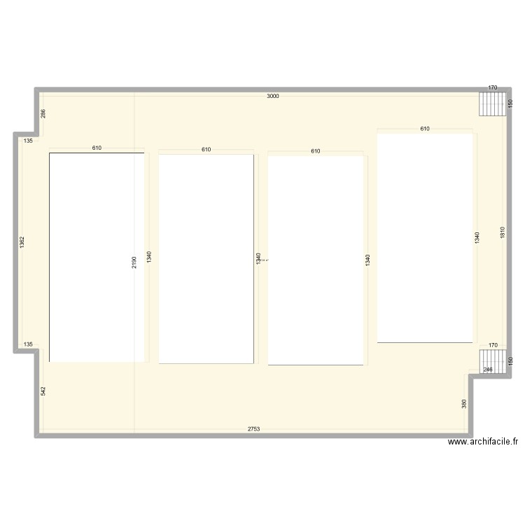 hall sportive 2. Plan de 1 pièce et 666 m2