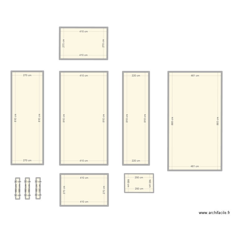 Tortue 2. Plan de 10 pièces et 140 m2