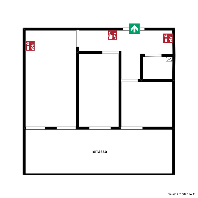 test. Plan de 6 pièces et 36 m2