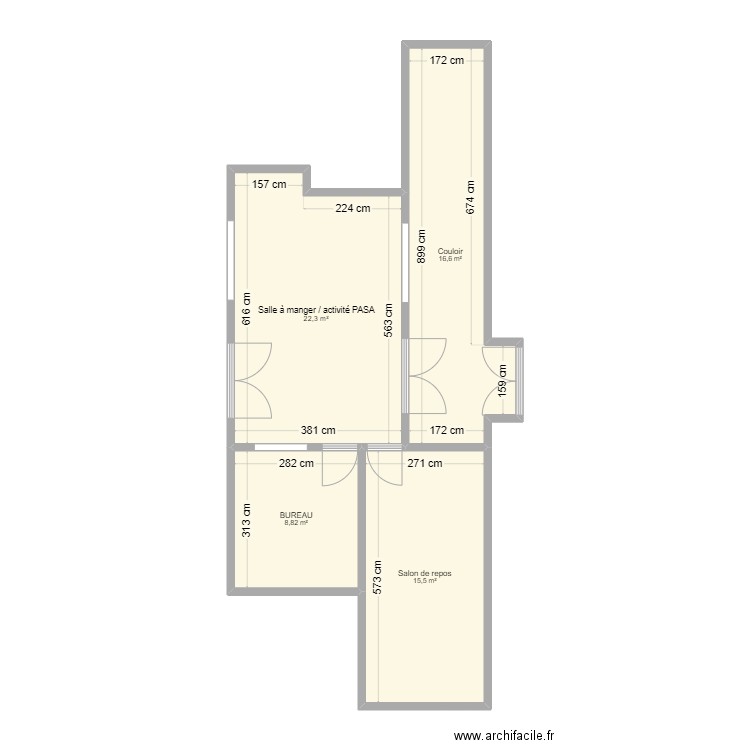 PASA _2. Plan de 4 pièces et 63 m2