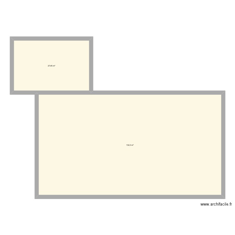 Maison 2. Plan de 2 pièces et 160 m2