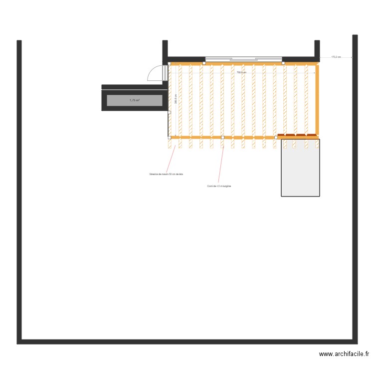 PLAN HAIZAS , STRESINA. Plan de 15 pièces et 27 m2