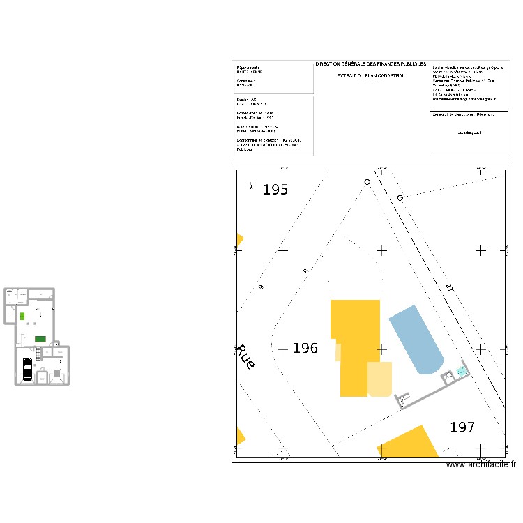 PANAZOL. Plan de 5 pièces et 179 m2