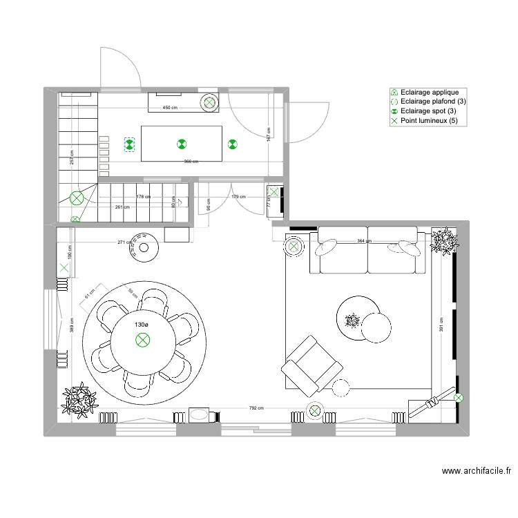 Caroline Ginglinger Noir et blanc new sofa. Plan de 2 pièces et 42 m2