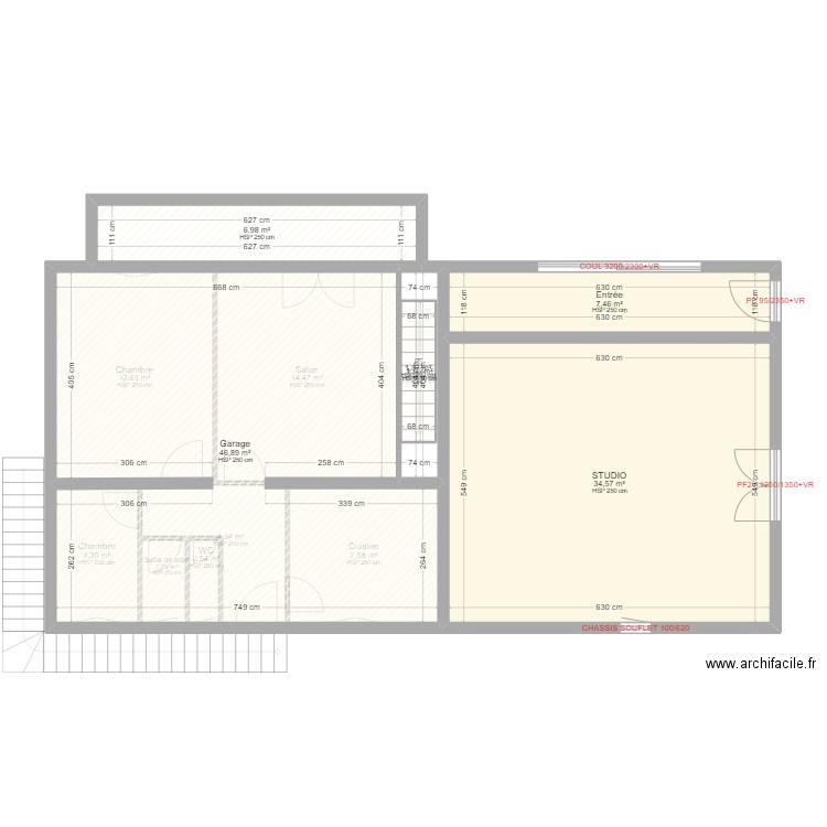 DE ALMEIDA JEREMY. Plan de 14 pièces et 150 m2