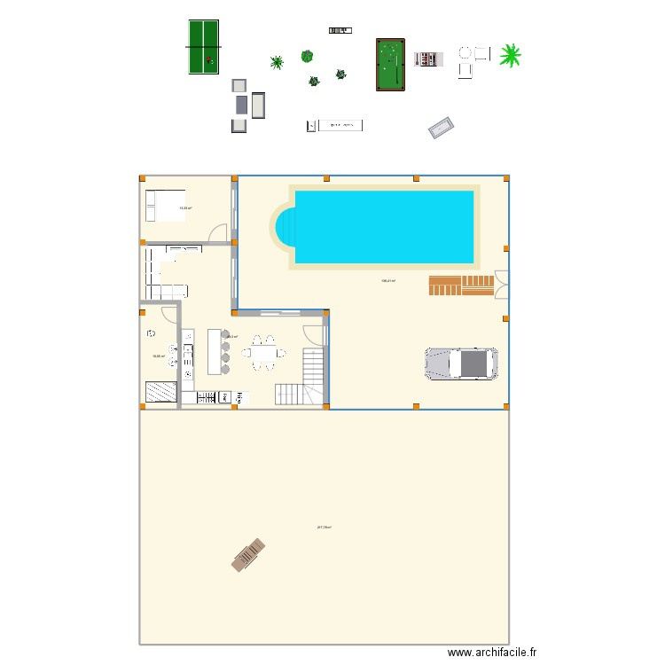 mahmoud. Plan de 5 pièces et 428 m2