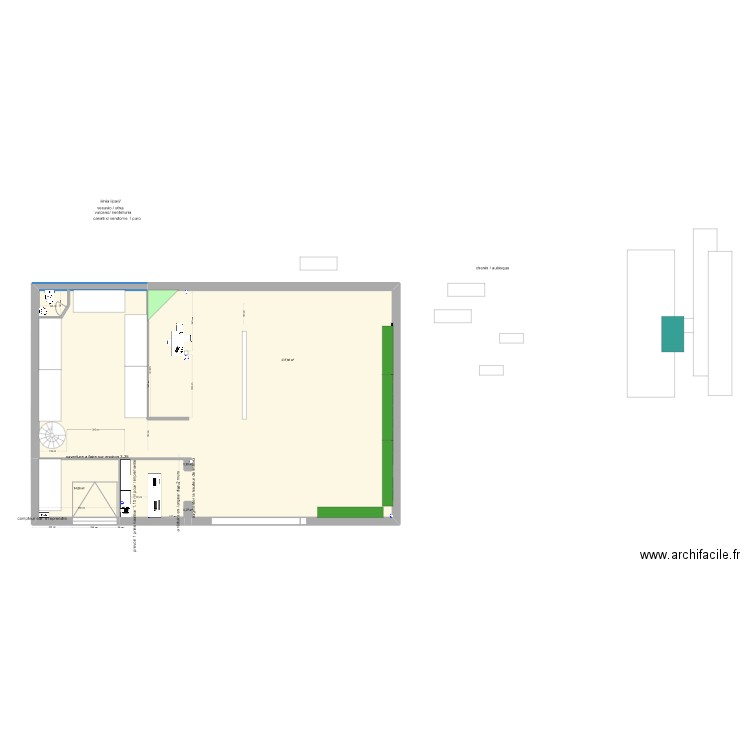 implantation LA SEYNE 2025. Plan de 4 pièces et 253 m2