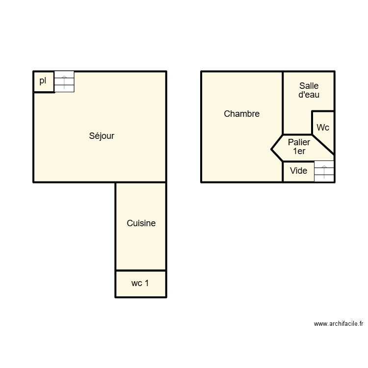 LEGUILVINEC LOISEAU. Plan de 9 pièces et 31 m2