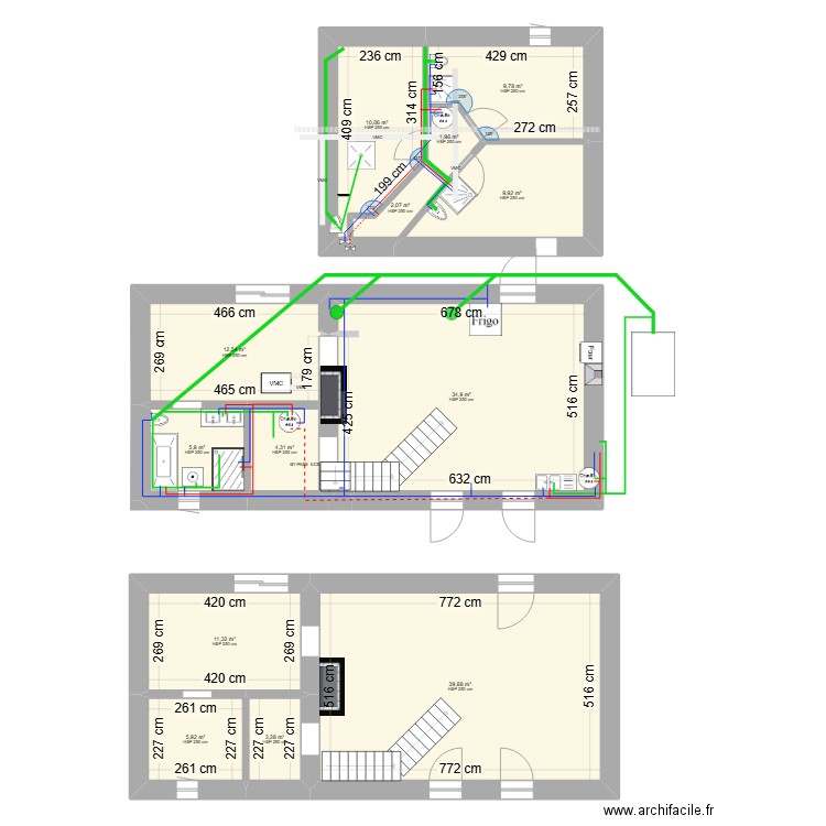 gautrais 2.1 base vide 2. Plan de 13 pièces et 152 m2