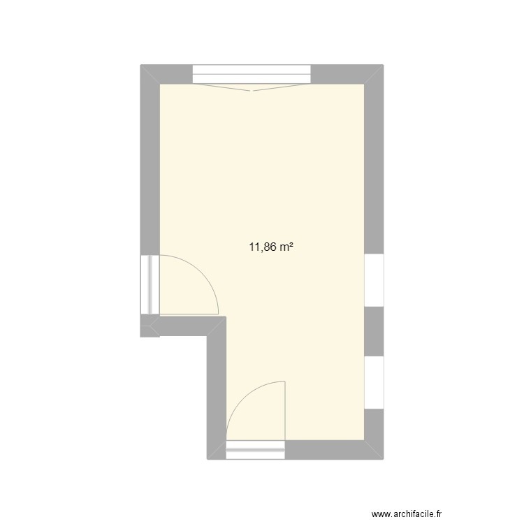 cuisine saint prix 2024. Plan de 1 pièce et 12 m2