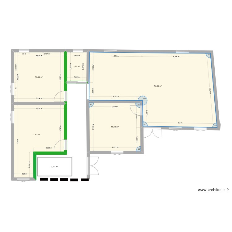 Malouzini2_mars2025. Plan de 6 pièces et 103 m2