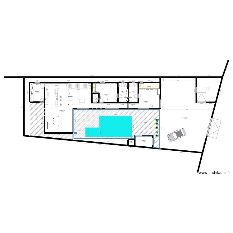 villa dream. Plan de 17 pièces et 546 m2