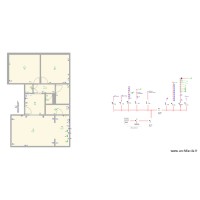 appartement plante plan unifilaire