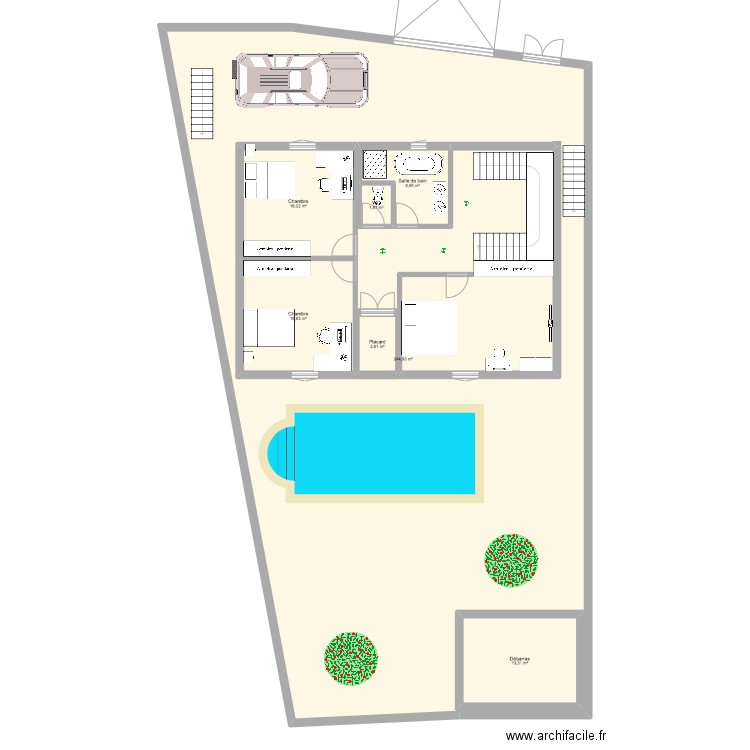 plan1. Plan de 7 pièces et 378 m2