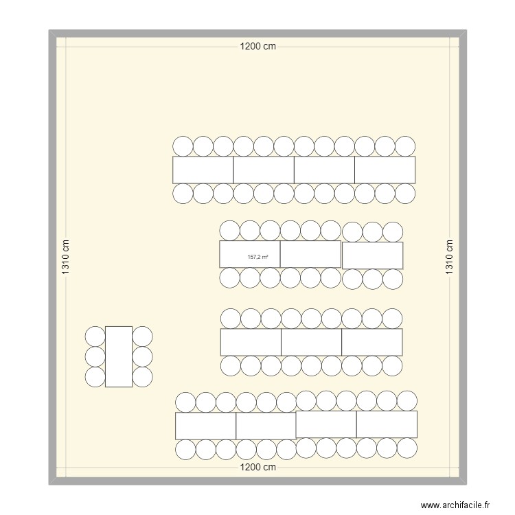 PLAN B. Plan de 1 pièce et 157 m2