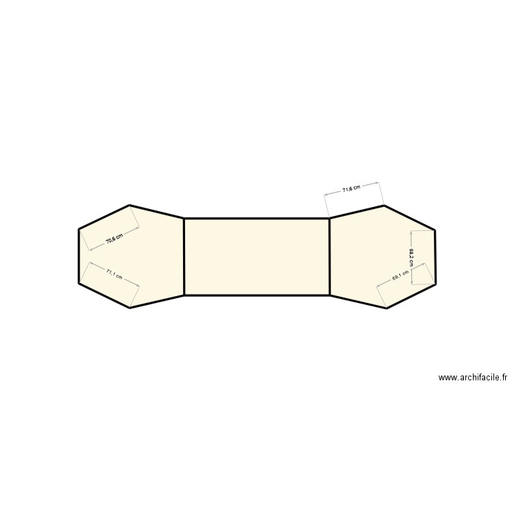 TABLE 3. Plan de 3 pièces et 5 m2