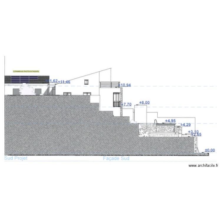 CUVILLET PV SUR ANNEXE SUD. Plan de 0 pièce et 0 m2