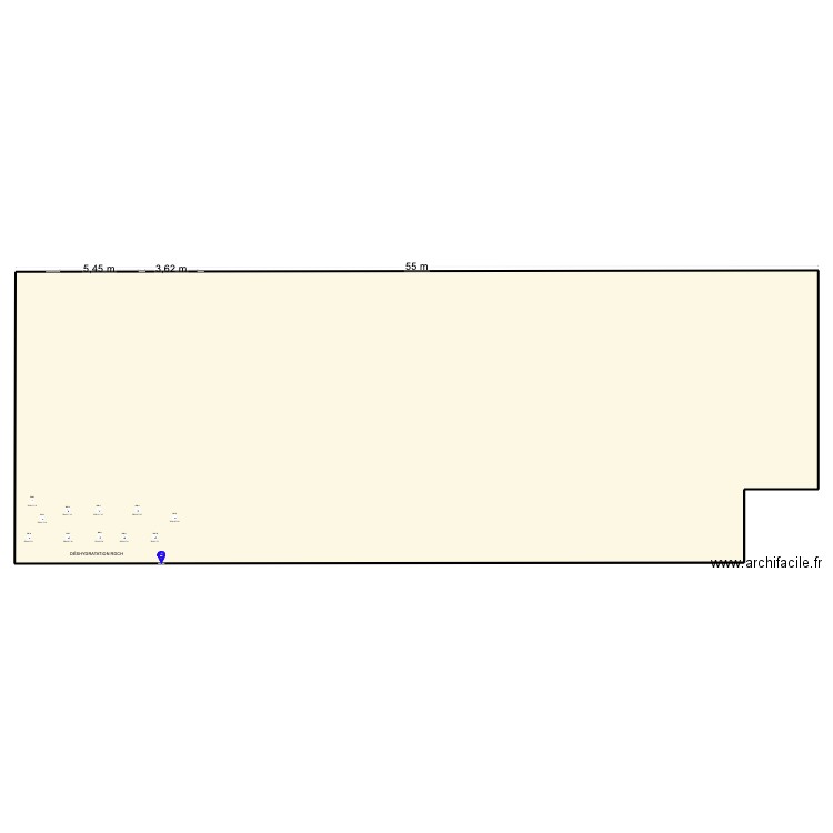 DESHYDRATION 5. Plan de 1 pièce et 1074 m2