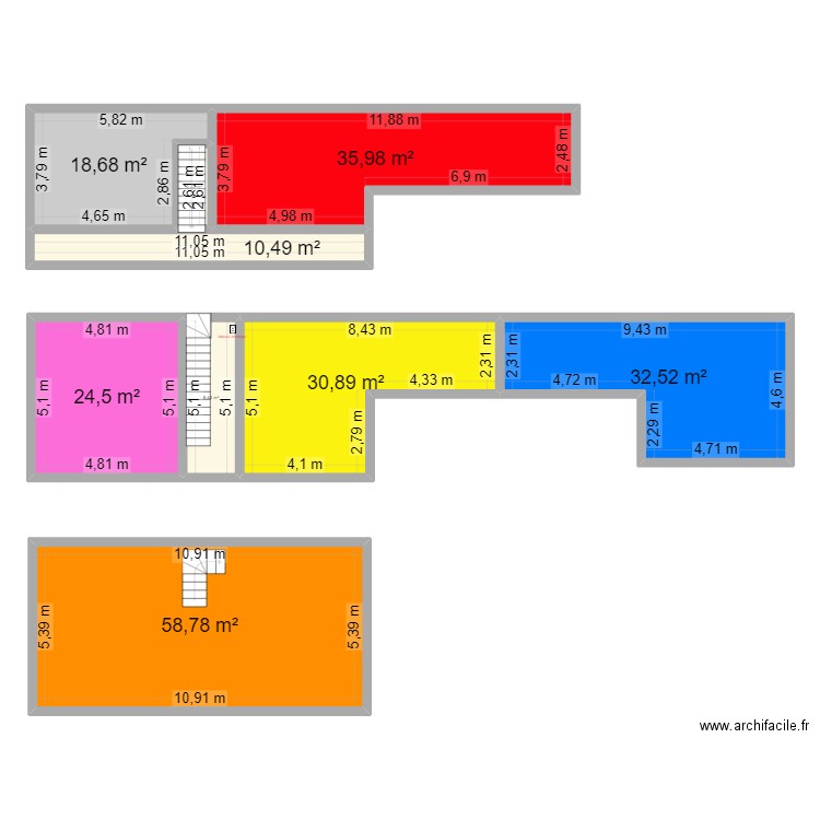 plan bar le duc. Plan de 9 pièces et 223 m2