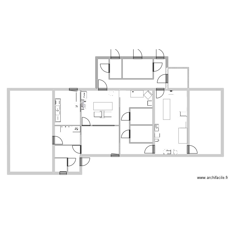 plan lj 3. Plan de 16 pièces et 223 m2