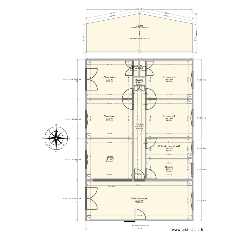 ML25000466. Plan de 12 pièces et 89 m2