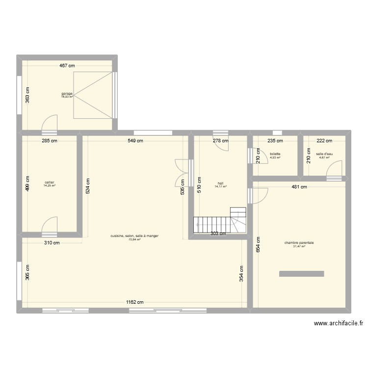 maison beuvrequen. Plan de 7 pièces et 157 m2