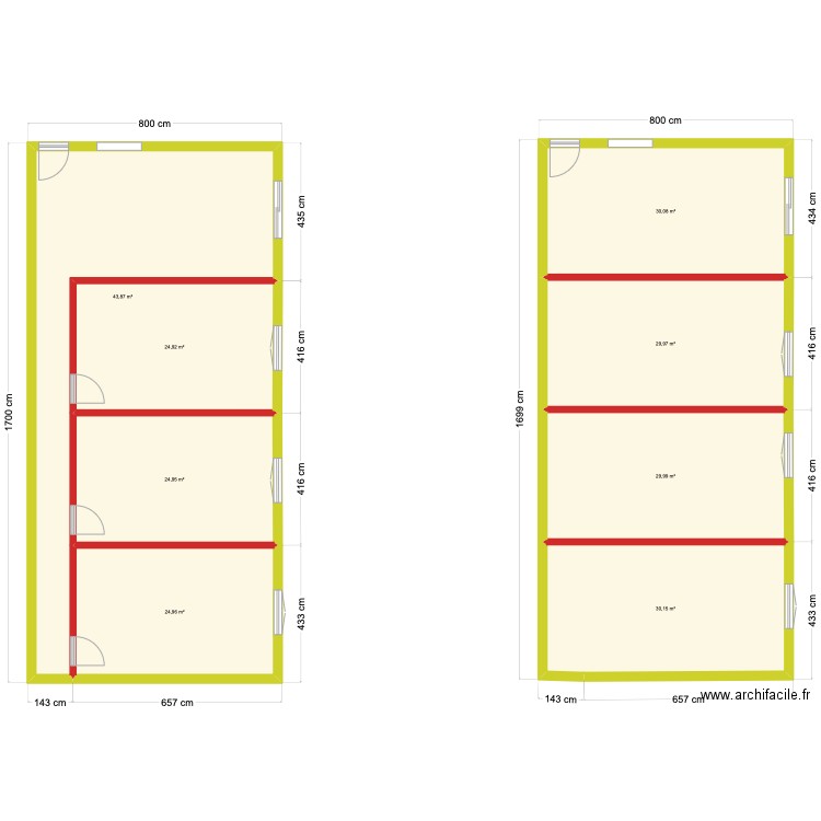 Parmentier. Plan de 8 pièces et 239 m2