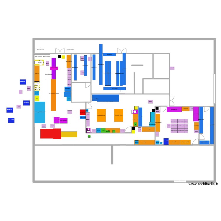 projet  235. Plan de 8 pièces et 327 m2