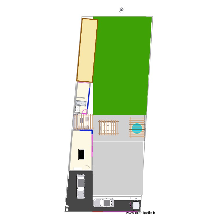 garage2024FV. Plan de 2 pièces et 43 m2