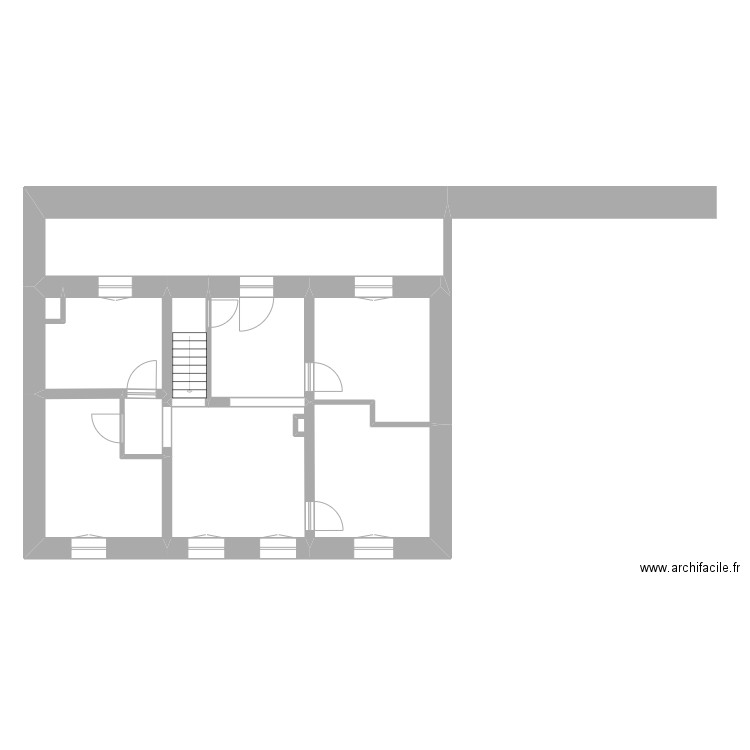 rigole 1 etage a. Plan de 9 pièces et 93 m2