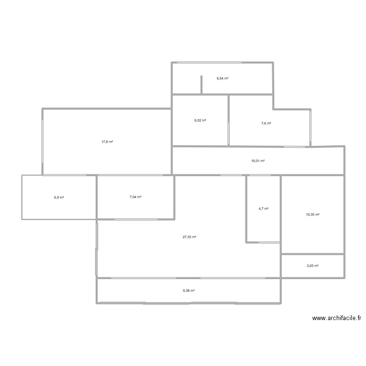 Plan Maison Domotique Etage. Plan de 12 pièces et 117 m2