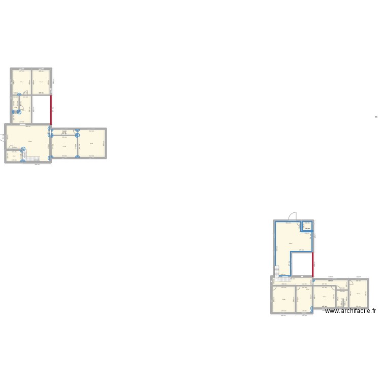 tttt. Plan de 15 pièces et 335 m2