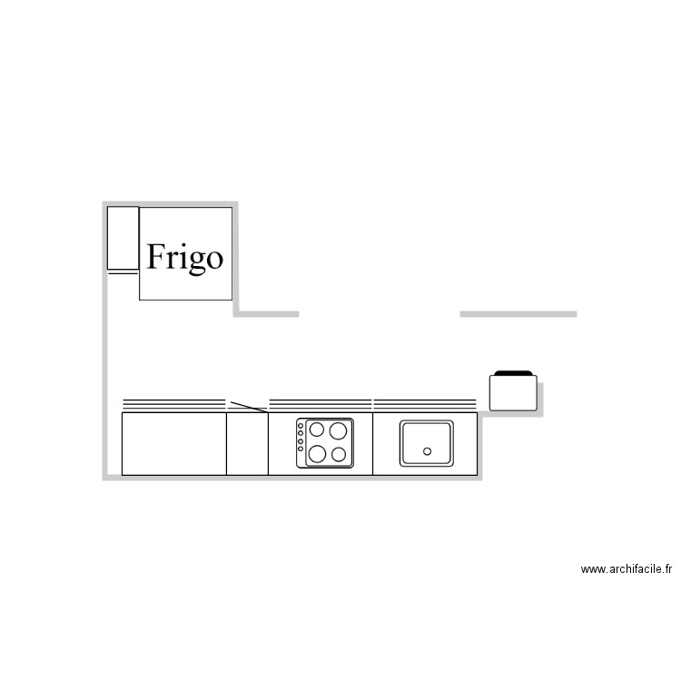 Cuisine Sophie 1. Plan de 0 pièce et 0 m2