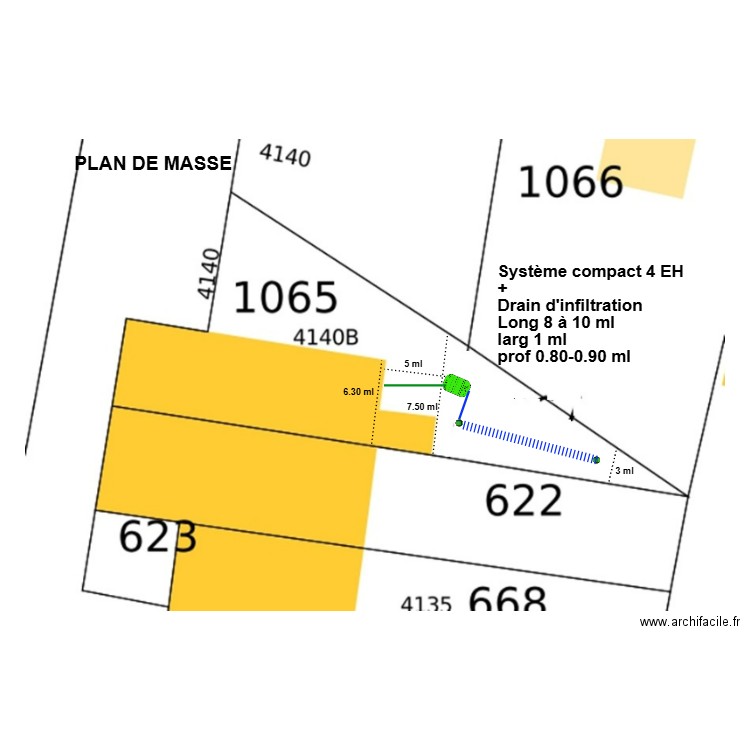 Zacchello. Plan de 0 pièce et 0 m2