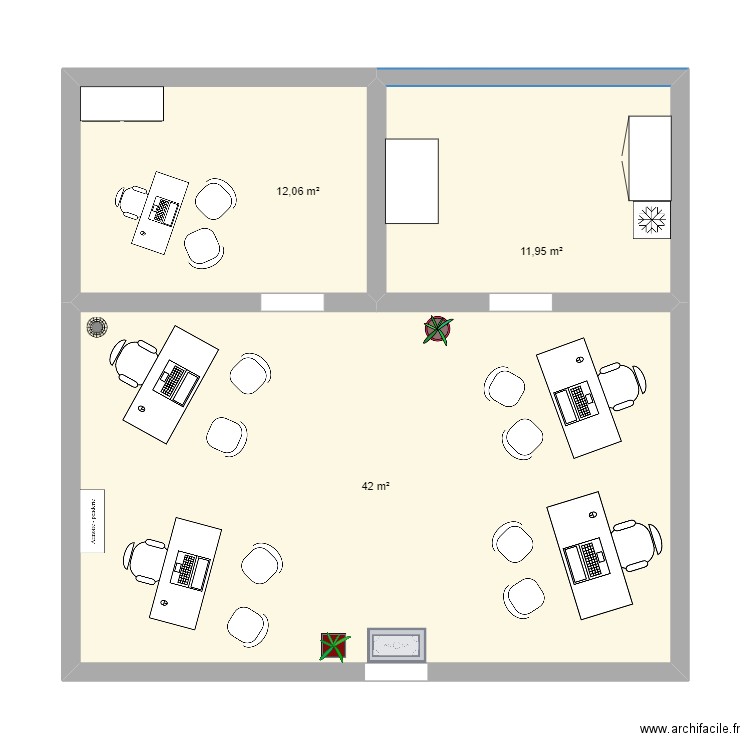 Plan Human Immobilier Tulle. Plan de 3 pièces et 66 m2