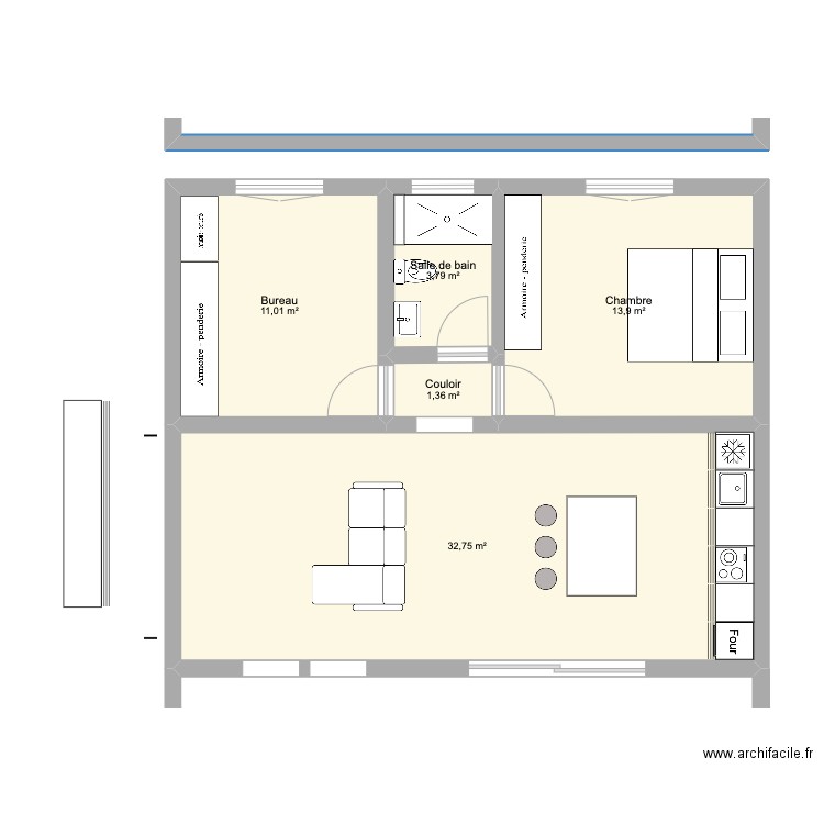 FINAL CASA V2.3. Plan de 5 pièces et 63 m2