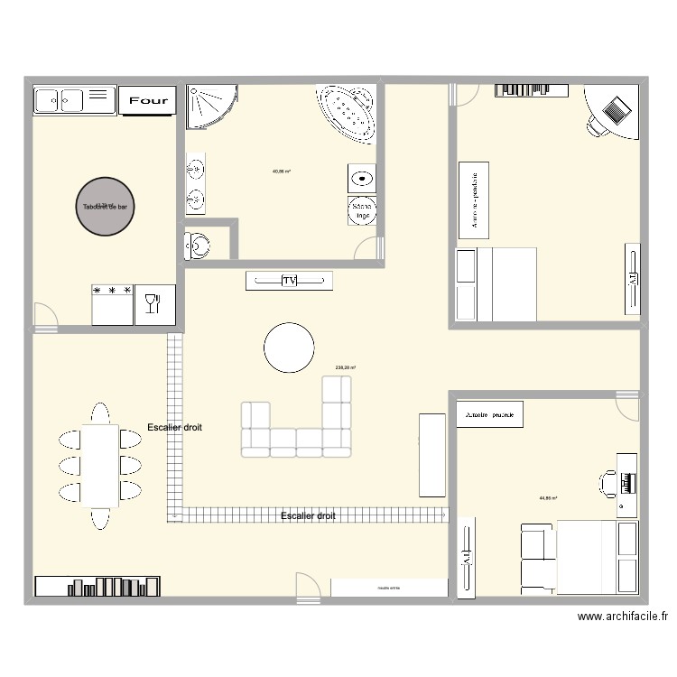 Appartement. Plan de 4 pièces et 367 m2