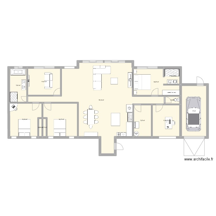 Maison 2024 v2. Plan de 12 pièces et 171 m2