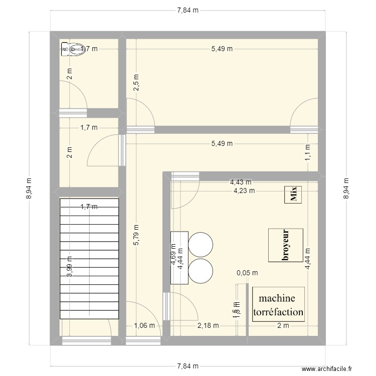 coop terroir tali 2. Plan de 6 pièces et 57 m2