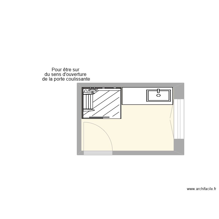 ROLET suite echange artisan. Plan de 1 pièce et 4 m2