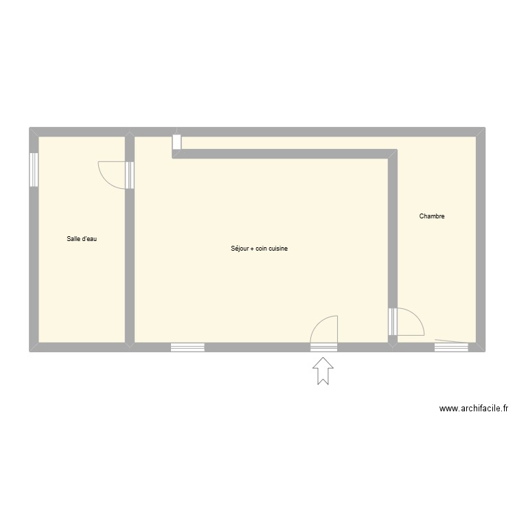 52 chemin du traversier Le Pradet. Plan de 3 pièces et 74 m2