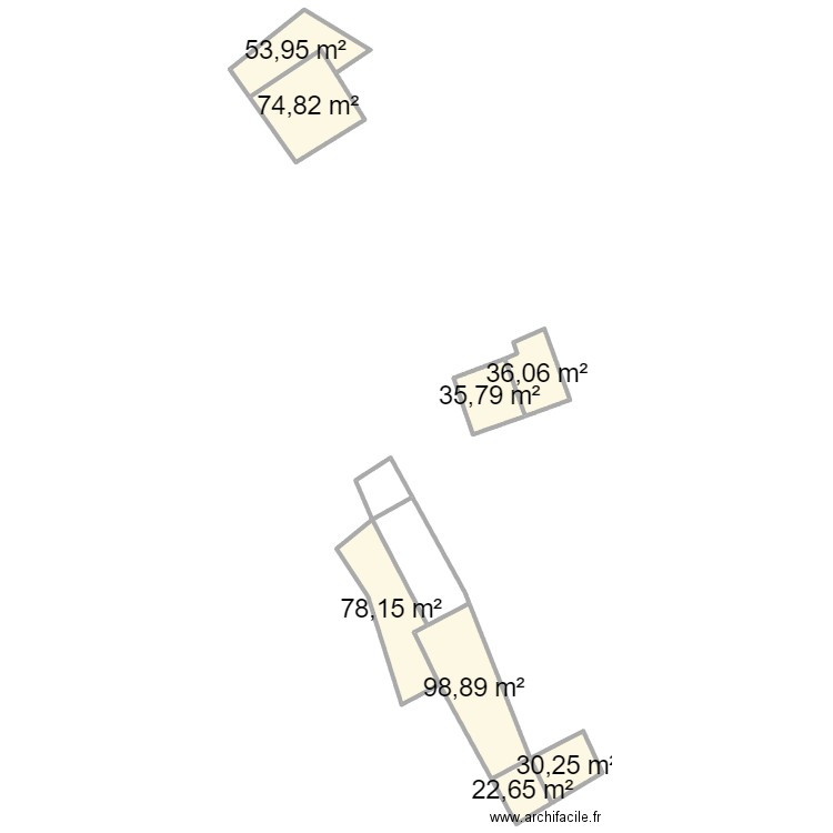 Saint Romain d'Urfé. Plan de 8 pièces et 431 m2