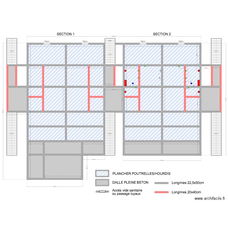 PLAN POSE PLANCHER KILIMA. Plan de 339 pièces et 2630 m2