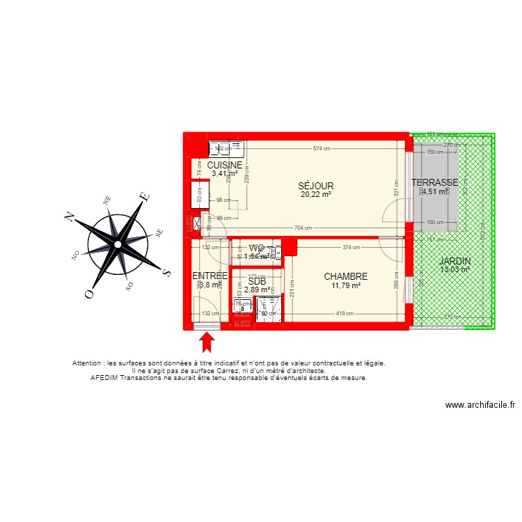 BI21176 - NEW. Plan de 13 pièces et 74 m2