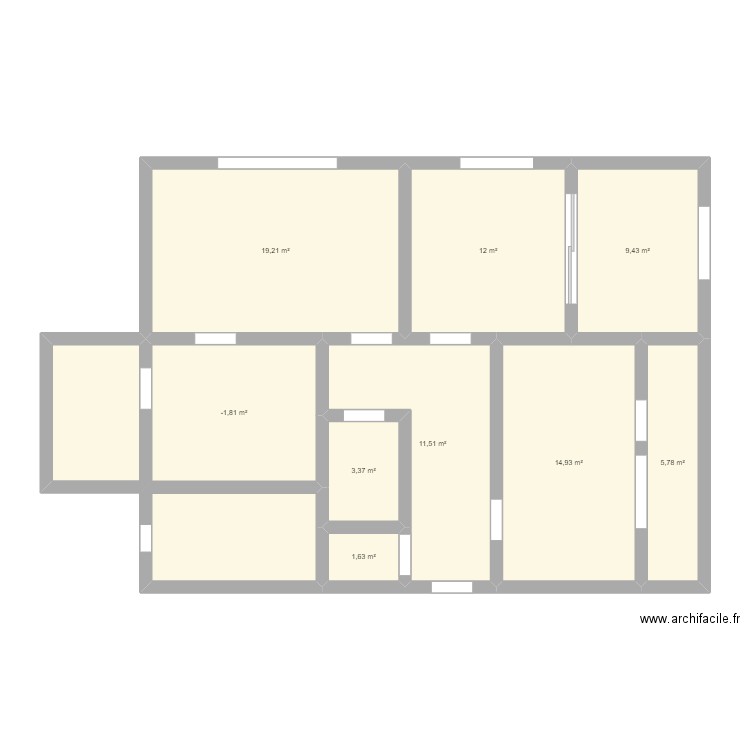 Hadji Dimitar 18. Plan de 9 pièces et 89 m2