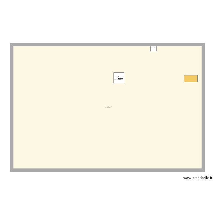 cafet. Plan de 1 pièce et 172 m2