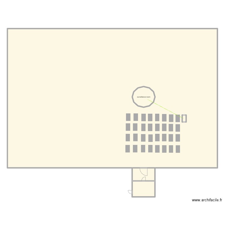 Serveur room - Classified 5. Plan de 5 pièces et 535 m2